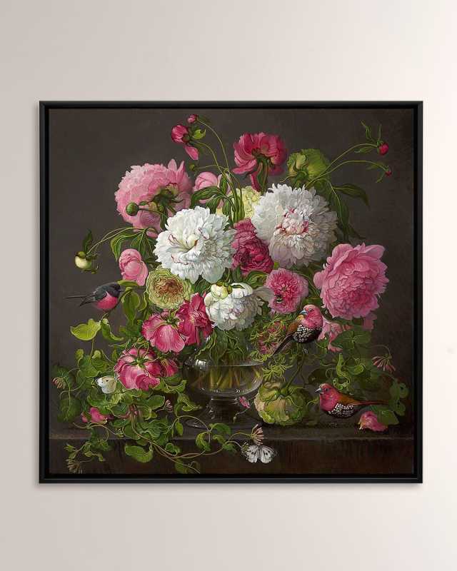 "Floral with Peonies" Limited Edition Giclee Canvas Wall Art
